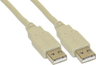 Kabllo USB InLine 34330H, USB A në USB A, 3 m, bezhë