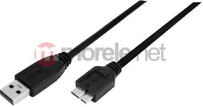 Kabllo USB LogiLink CU0027, USB A në Micro USB B, 3 m, USB 3.2 Gen 1, i zi