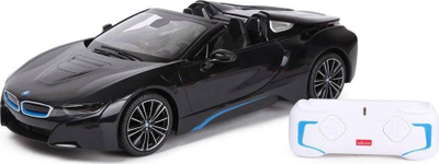 Makina me telekomandë Rastar BMW i8 Roadster, shkalla 1:12, 2.4GHz, e zezë