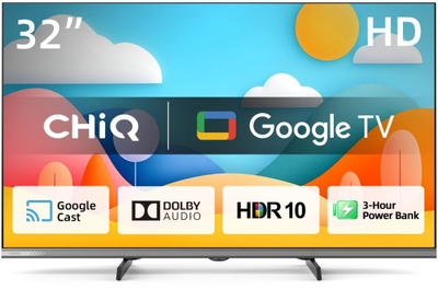 Televizor CHIQ L32M9PD, 32", Full HD, Smart Google TV, i zi