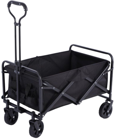 Karrocë palosëse kopshti Foldable Garden Beach, 120L, kapacitet 80 kg, e zezë