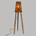 Lampë dyshemeje Atmosphera Ajmal, tripod, 127 cm, kashte natyrale