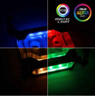 Воден блок за процесор Phanteks Glacier C350I, RGB, за Интел, хром