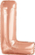 Balonë folie Amscan SuperShape shkronja L, 42\", rose gold