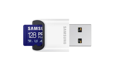 Kartë memorie Samsung PRO Plus MicroSDXC, 128GB, U3 A2 V30