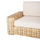 Divan i jashtëm 2-ulëse Tropel 192x88x70-85Hcm (HM9809), bardhë