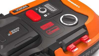 Robot kositës bari Worx WR165E, 500 m², 18 cm, portokalli