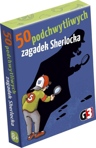 Lojë me letra Abacusspiele 50 Tricky Riddles of Sherlock G3, 50 enigma krimi, për të rritur, shumëngjyrëshe