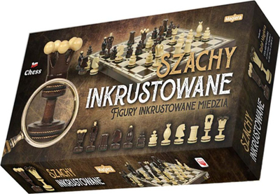 Set shah MAGIERA RAFAŁ Inlaid Chess, palosës, dru, kafe