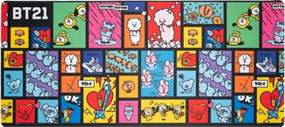 Mauspad Line Friends Friends BT21, XXL, shumëngjyrësh