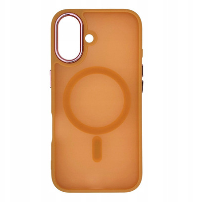 Капак за телефон Wozinsky Fashion Case MagSafe за Samsung Galaxy S25, TPU, со MagSafe, портокалов