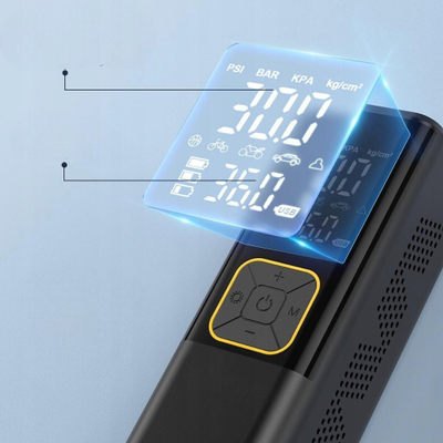 Kompresor elektrik LTC, portativ, me bateri rikarikueshme, me ekran LCD