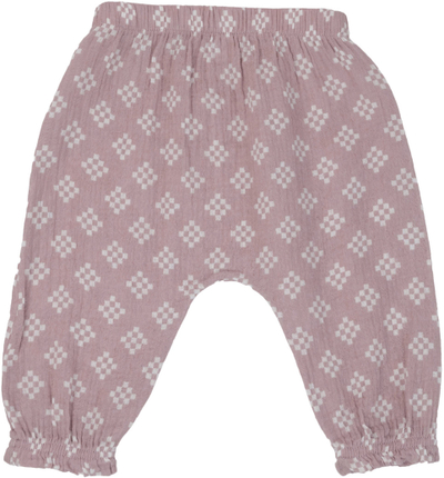 Pantalona për bebe Lodger Hipster Tribe Muslin Rose, madhësia 74, të kuqe