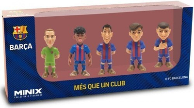 Set figurina Minix FC Barcelona Pack 5 Players V4, 7 cm, shumëngjyrëshe