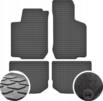 Tapeta gome për makinë Petex, Volkswagen Golf IV, set 4 copë, të zeza