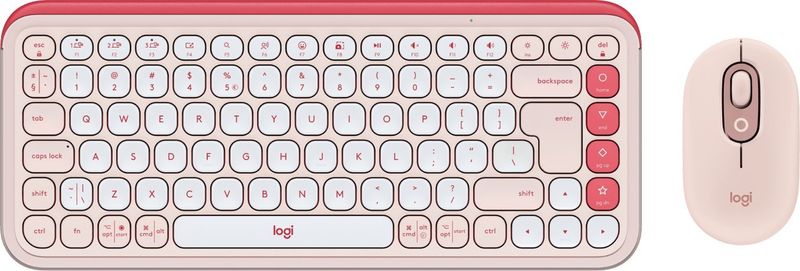 Set tastiere + maus Logitech POP Icon Combo, rozë
