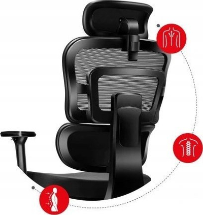 Karrige gaming Huzaro Combat 7.0, mekanizëm me pjerrje 140°, deri 150 kg, e zezë