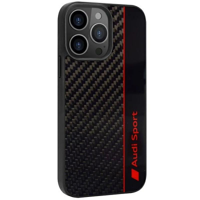 Mbulesë telefoni Audi Carbon Fiber për iPhone 13 Pro Max 6.7", e zezë