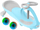 Makina lëvizëse Funfit Kids 4695, LED, e kaltër