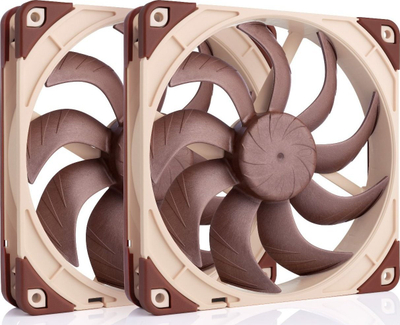 Вентилатор за компјутер Noctua NF-A14x25 G2 PWM Sx2 PP, 140 mm, 1500 rpm, кафен