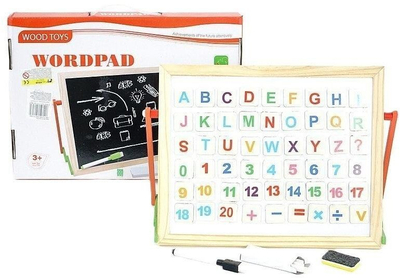Tabla magnetike Adar, me kornizë druri, e bardhë