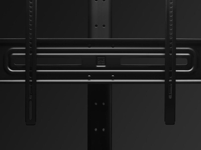 Stendë dyshemeje për TV One For All, 32"-85", 25 kg, me rrota, e zezë