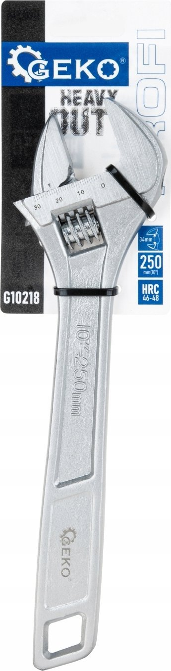Çelës i rregullueshëm GEKO G10218, 10" 250mm, metalik