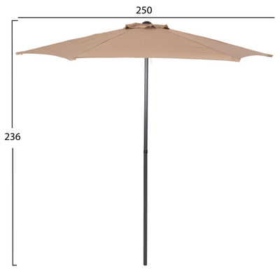 Çadër alumini me 6 shkopinj Kacen Φ250x236Hcm (HM6030.04)