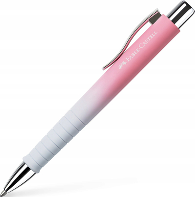 Stilolaps FABER-CASTELL POLY BALL, majë 0.6mm, bojë blu, i bardhë rozë