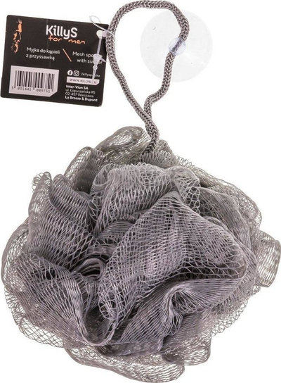Sfungjer për dush KillyS for Men, me kapëse thithëse, për burra, blu