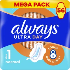 Peceta higjienike Always Ultra Normal Size 1 me krahë, 56 copë