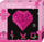 Llambë me elemente montuese Piatnik Creatto Glowing Heart, LED, rozë