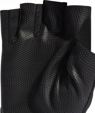 Doreza stërvitje Adidas Training Glove II5598, rrjetë frymëmarrëse, mbyllje me Velcro, të zeza