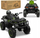 ATV elektrik për fëmijë Toyz Rush, me bateri, 2 shpejtësi, jeshil ushtarak