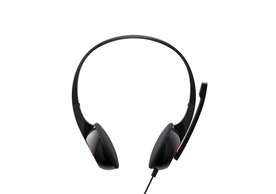 Kufje Havit HV, stereo 3.5 mm me mikrofon, të zeza me të kuqe