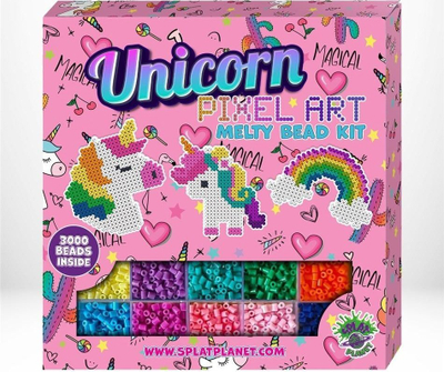 Set rruazash me hekurosje Planet Unicorn, 3000 rruaza, shumëngjyrëshe