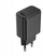 Karikues rrjeti Setty, 1x USB 3A, kabllo USB C 1m, i zi