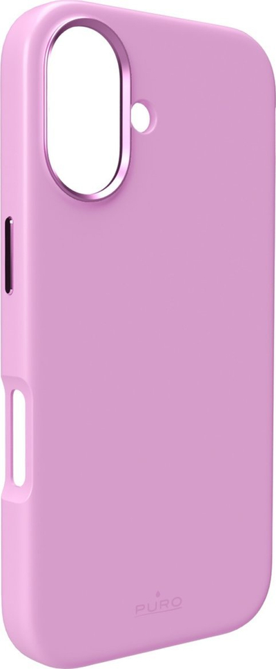 Këllëf telefoni Puro ICON Mag Pro për iPhone 16 Plus, silikon, MagSafe, rozë