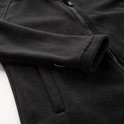 Bluzë polar për gra Hi-Tec Lady Harriet Fleece W, zinxhir i plotë, xhepa anësorë, e zezë