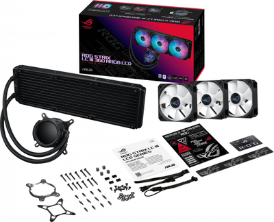 Ftohës Asus ROG Strix LC III 360 ARGB LCD (90RC00W1-M0UAY0), i zi
