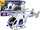 Lodër helikopter policie LEAN TOYS, drita dhe tinguj, plastikë, i bardhë