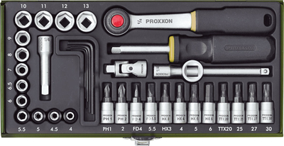 Set çelësash prizë PROXXON 1/4 "36 copë (PR23080)