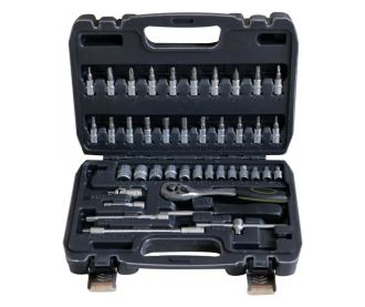 Set veglash Heinner Tool Set 45 copë, 1/4", çelik CR V