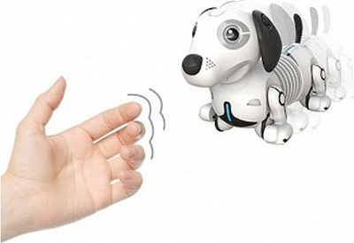 Qen robotik me telekomandë Silverlit Dackel GS9004, interaktiv, me LED, shumëngjyrësh