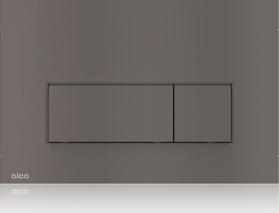 Buton WC Alcaplast M57 GM M, shkarkim i dyfishtë, gun metal mat