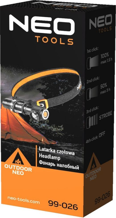 Ballorinë Neo 99-026, LED CREE 10W, 800 lm, e zezë