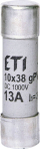 Cilindрично осигурување за фотонапонски системи PV ETI CH10x38 gPV, 13A, 1000V DC, 40 парчиња