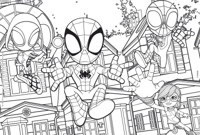 Puzzle Lisciani Marvel Spidey Double Face, 24 copa, për fëmijë 3+