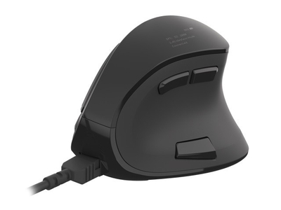 Вертикален бежичен глушец Natec Euphonie, 2400 DPI, Bluetooth 5.0, црн