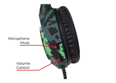 Kufje Surefire Skirmish, për gaming, jeshile